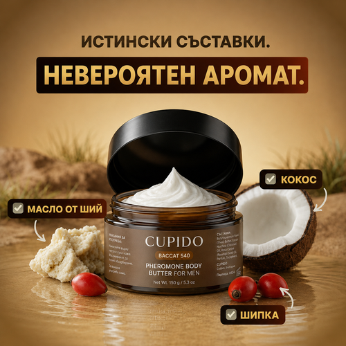 CUPIDO Baccat 540 - Феромонов Крем За Тяло